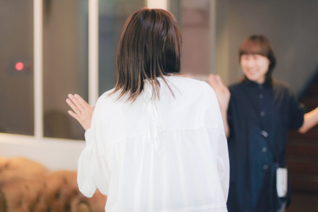 お見送りの様子